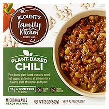 Blount's Family Kitchen Plant-Based Chili, 12 Ounce