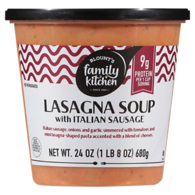 Blount's Family Kitchen Lasagna Soup with Italian Sausage, 24 oz