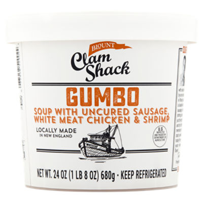 Blount Clam Shack Gumbo Soup with Uncured Sausage, White Meat Chicken & Shrimp, 24 oz