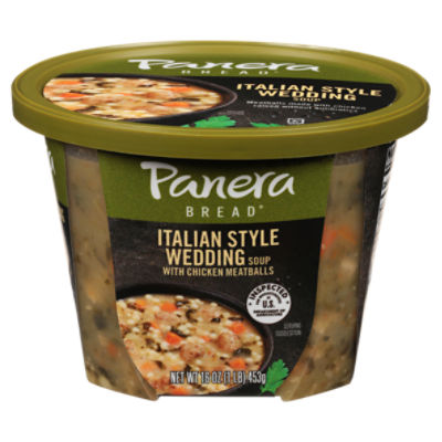 Panera Bread At Home Italian Style Wedding Soup with Chicken Meatballs
