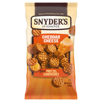 Snyder's of Hanover Pretzel Sandwiches, Cheddar Cheese, 8 Oz Gourmet