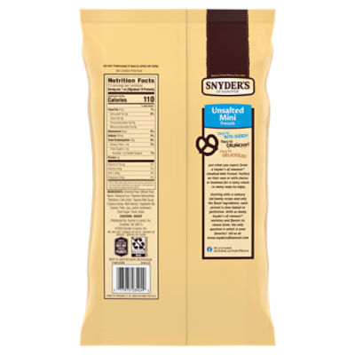 Pretzel Nutrition Facts Snyders Besto Blog