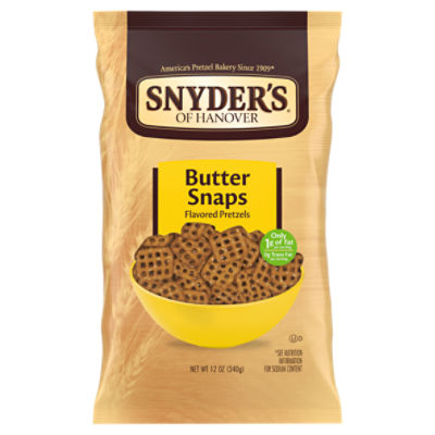 Snyder's of Hanover Pretzels, Butter Snaps, 12 Oz Bag