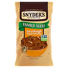 Snyder's of Hanover Pretzels, Sourdough Hard Pretzels, Family Size 16 Oz Bag