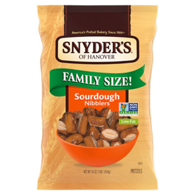 Snyder's of Hanover® Pretzels, Sourdough Nibblers, Family Size 16 Oz Bag ShopRite