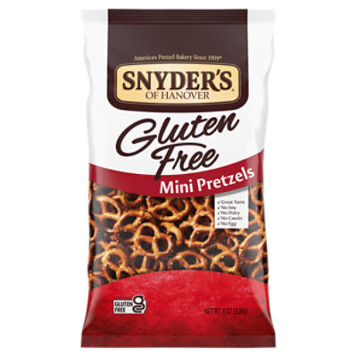 Snyder's of Hanover, Gluten Free Mini Pretzels, 8 Oz Bag ShopRite