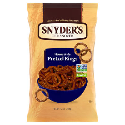 Snyder's of Hanover Pretzels, Homestyle Pretzel Rings, 12 Oz The