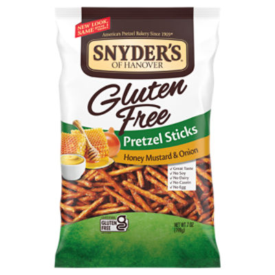 Snyder's of Hanover Gluten Free Pretzel Sticks, Honey Mustard and Onion