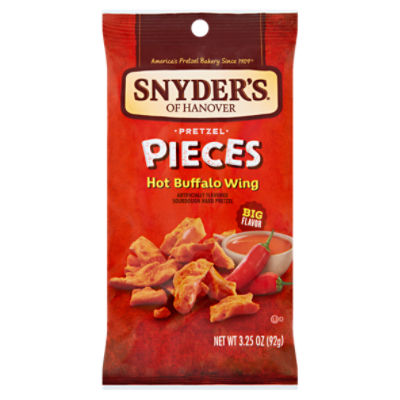 Snyder's of Hanover Hot Buffalo Wing Pretzel Pieces, 3.25 oz