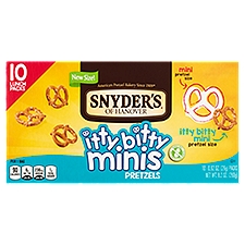 Snyder's of Hanover Itty Bitty Minis Pretzels, 0.92 oz, 10 count