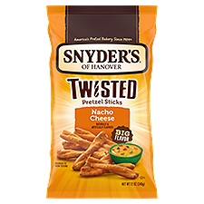 Snyder's of Hanover, Nacho Cheese Twisted Pretzel Sticks, 12-Oz. Bag, 12 Ounce