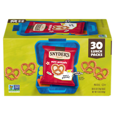 Snyder's of Hanover Mini Pretzels, 0.5 oz, 30 count