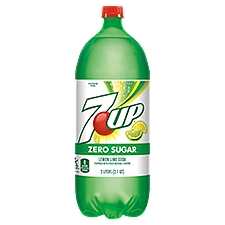 7UP Zero Sugar Lemon Lime Soda, 2 liters