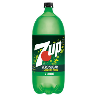 7UP Zero Sugar Lemon Lime Soda, 2.1 qt