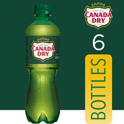 Canada Dry Ginger Ale Soda, .5 L bottles, 6 pack