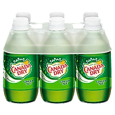 Canada Dry Ginger Ale - 6 Pack Glass Bottles, 60 Fluid ounce