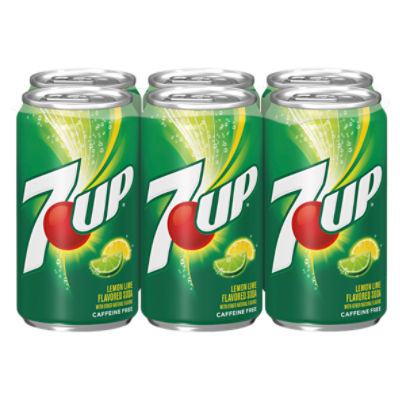 7UP Lemon Lime Flavored Soda, 6 count - The Fresh Grocer
