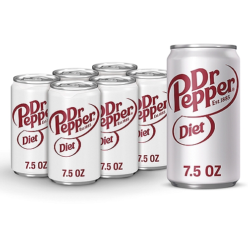 Dr Pepper Diet Soda, 6 count