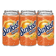 Sunkist Orange Soda - 6 Pack Cans, 45 Fluid ounce