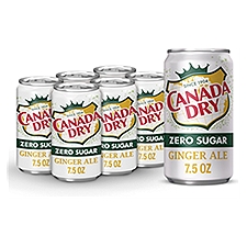 Canada Dry Diet Ginger Ale - 6 Pack Slim Cans, 45 Fluid ounce