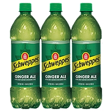 Schweppes Ginger Ale - 6 Pack Bottles, 101.44 Fluid ounce