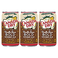 Canada Dry Ginger Ale, Vanilla Bean Bold, 45 Fluid ounce