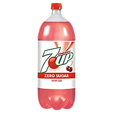 7UP Zero Sugar Cherry, Soda, 2 Fluid ounce