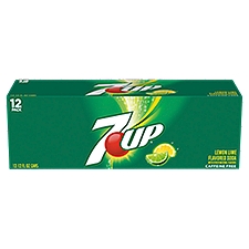 7UP Lemon Lime Flavored Soda, 12 fl oz, 12 count, 144 Fluid ounce