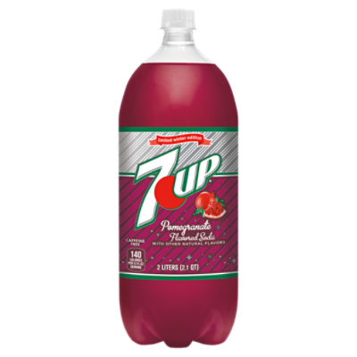 7UP Pomegranate Flavored Soda Limited Winter Edition, 2 liters