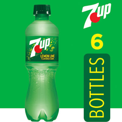 7UP Lemon Lime Flavored Soda, 6 count, 16.9 fl oz