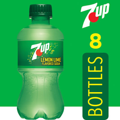 7UP Lemon Lime Flavored Soda, 8 count, 12 fl oz