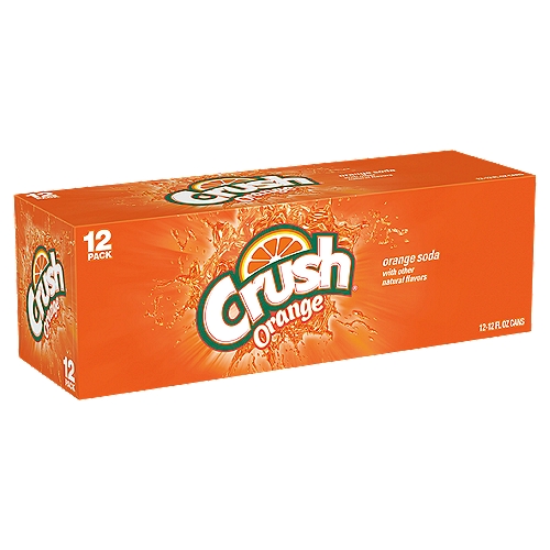 Crush Orange Soda, 12 fl oz, 12 count