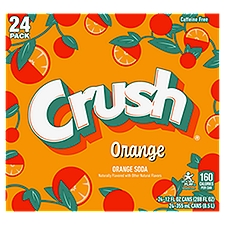 Crush Orange Soda, 12 fl oz, 24 counts