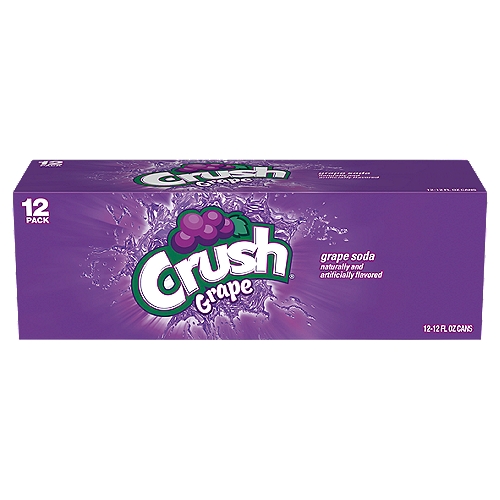 Crush Grape Soda, 12 fl oz, 12 count