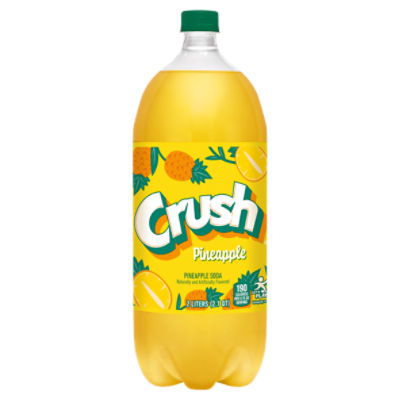 Crush Pineapple Soda, 2 liters, 67.6 Fluid ounce