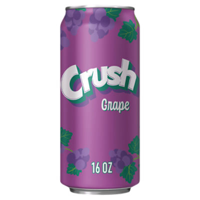 Crush Grape Soda, 16 fl oz can