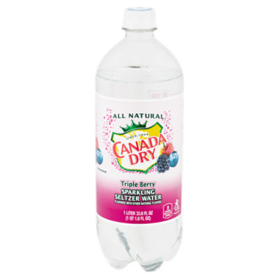 Canada Dry Triple Berry Seltzer, 33.8 fl oz