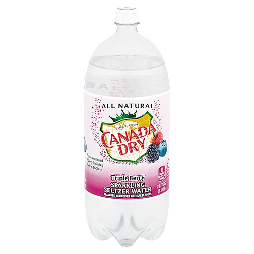 Canada Dry Triple Berry Sparkling Seltzer Water, 67.6 fl oz