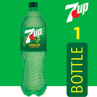 7UP Lemon Lime Flavored Soda, 1.25 L