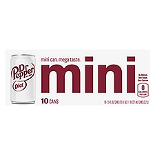 Dr Pepper Diet Mini, Soda, 75 Fluid ounce