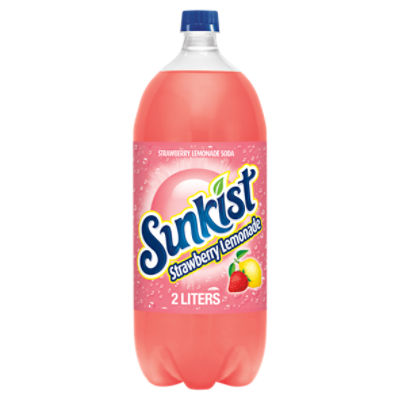 Sunkist Strawberry Lemonade Soda, 2.1 qt, 67.6 Fluid ounce