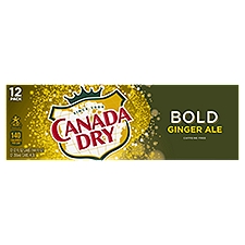 Canada Dry Bold Ginger Ale, 12 fl oz, 12 count