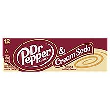 Dr Pepper Cream Soda, 12 fl oz, 12 count, 12 Each