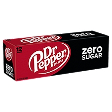 Dr Pepper Soda, Zero Sugar, 144 Fluid ounce