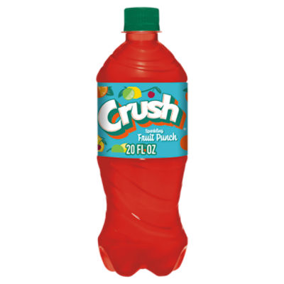 Crush Sparkling Fruit Punch Soda, 20 fl oz bottle