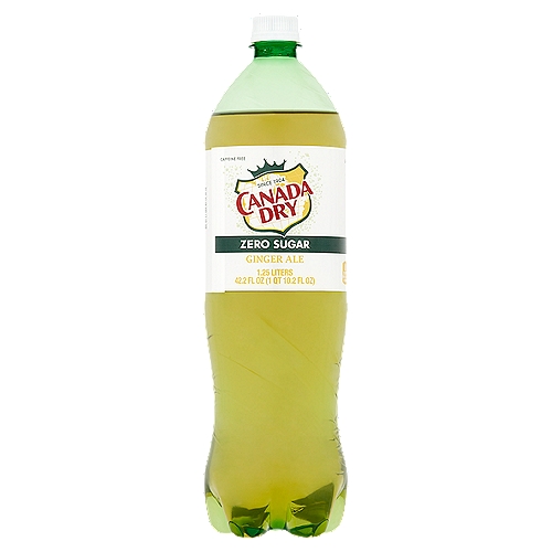 Canada Dry Zero Sugar Ginger Ale, 42.2 fl oz
