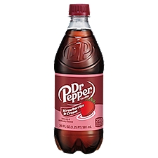 Dr Pepper Strawberries and Cream Soda, 20 fl oz bottle
