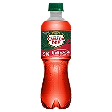 Canada Dry Fruit Splash Cherry Ginger Ale Soda, 20 fl oz bottle, 20 Fluid ounce