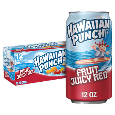 Hawaiian Punch Fruit Juicy Red Juice Drink, 12 fl oz, 12 count