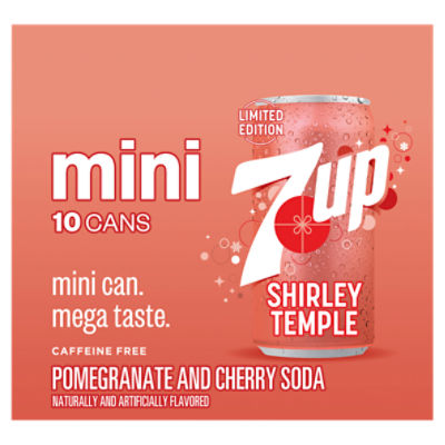 7UP Mini Shirley Temple Pomegranate and Cherry Soda Limited